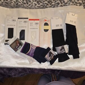 Liz Claiborne and HUE Sock Collection - 11 Pairs Various Brands